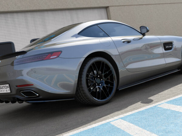 Alternative view of Maxton Design Gloss Black Rear Diffuser For Mercedes-Benz AMG GT S C190 LCI