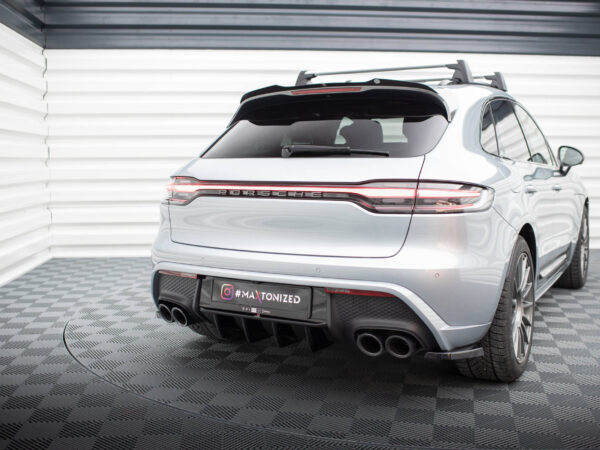 Alternative view of Maxton Design Gloss Black Rear Diffuser Porsche Macan 95B Mk1 Facelift