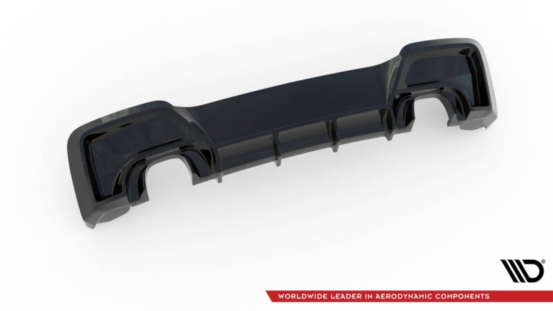 Maxton design gloss black rear diffuser v. 1 for bmw f20 f21 m135i