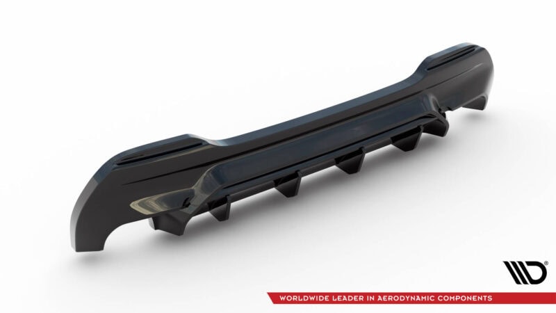 Maxton design gloss black rear diffuser v. 1 for bmw f40 m sport m135i