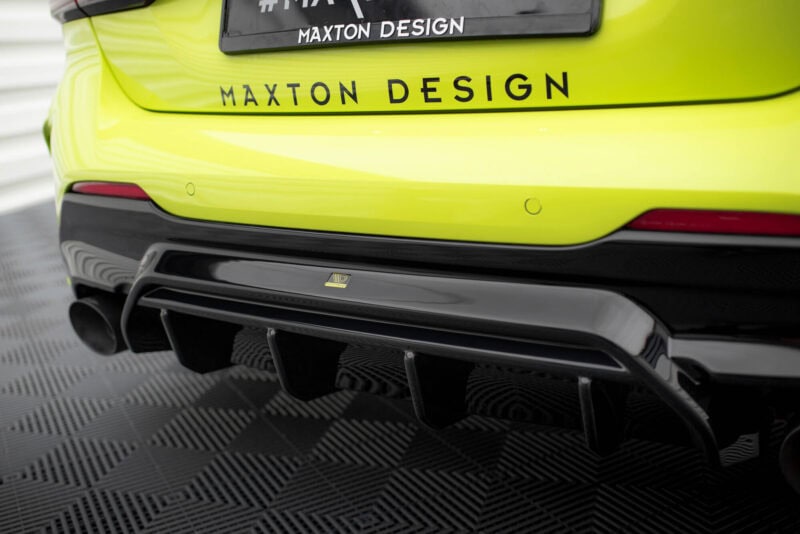 Maxton design gloss black rear diffuser v. 1 for bmw f40 m sport m135i - image 4