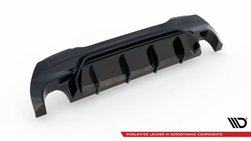 Maxton design gloss black rear diffuser v. 1 for bmw f40 m sport m135i - image 7