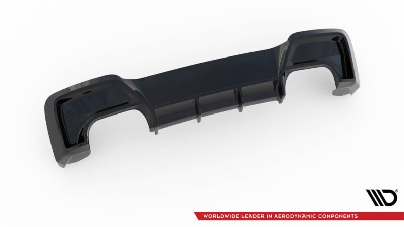 Maxton design gloss black rear diffuser v. 2 for bmw f20 f21 m135i