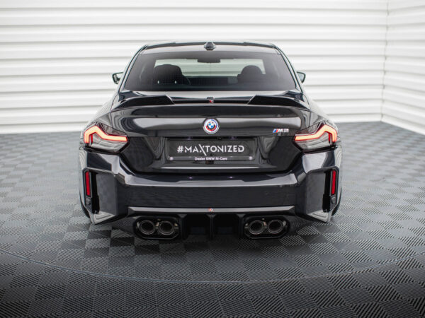 Alternative view of Maxton Design Gloss Black Rear Diffuser V.2 For BMW M2 Series G87