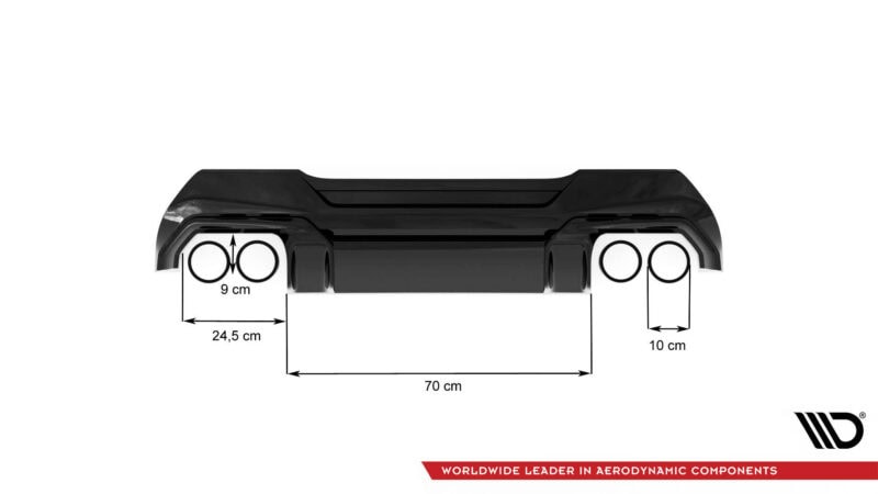Maxton design rear diffuser v. 2 + milltek sport exhaust for bmw f40 m135i - image 8