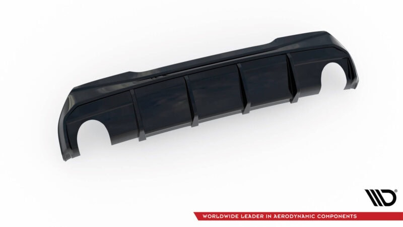 Maxton design gloss black dual exhaust rear diffuser v. 3 for bmw f40 m sport m135i - image 13