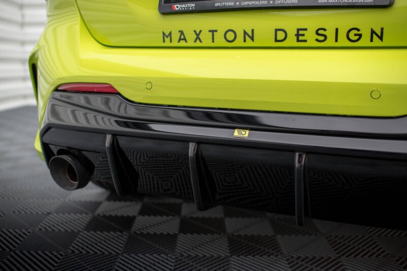 Maxton design gloss black dual exhaust rear diffuser v. 3 for bmw f40 m sport m135i - image 7