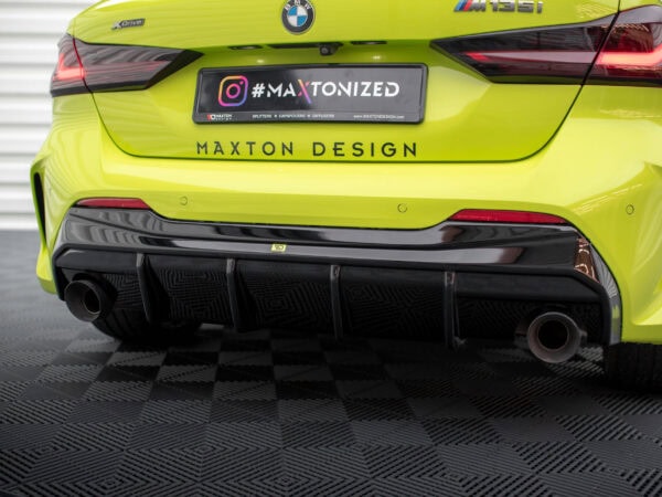 Pol po rear valance v 3 bmw 1 f40 m pack m135i version with single exhausts on two sides 19994 8