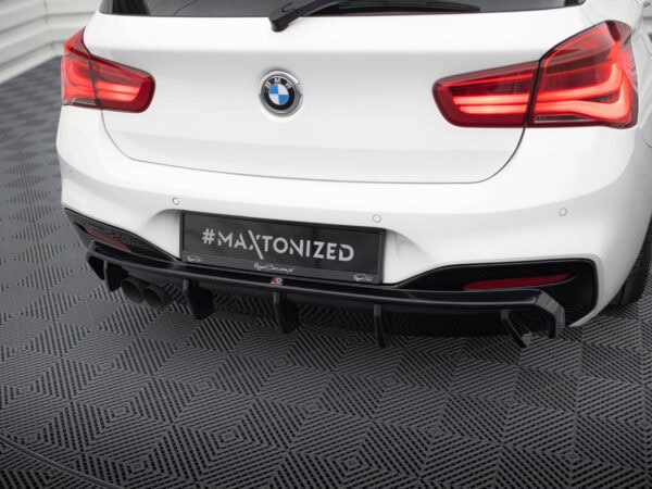 Pol po rear valance v 3 bmw 1 m pack f20 facelift single side dual exhaust version 20764 4