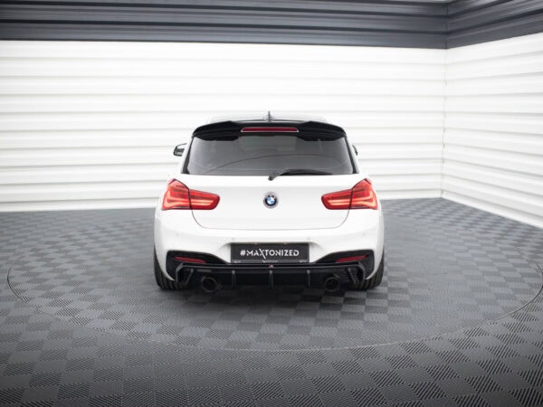 Alternative view of Maxton Design Matte Black Dual Exhaust Rear Diffuser V.3 For BMW M140i F20 F21 M Sport LCI