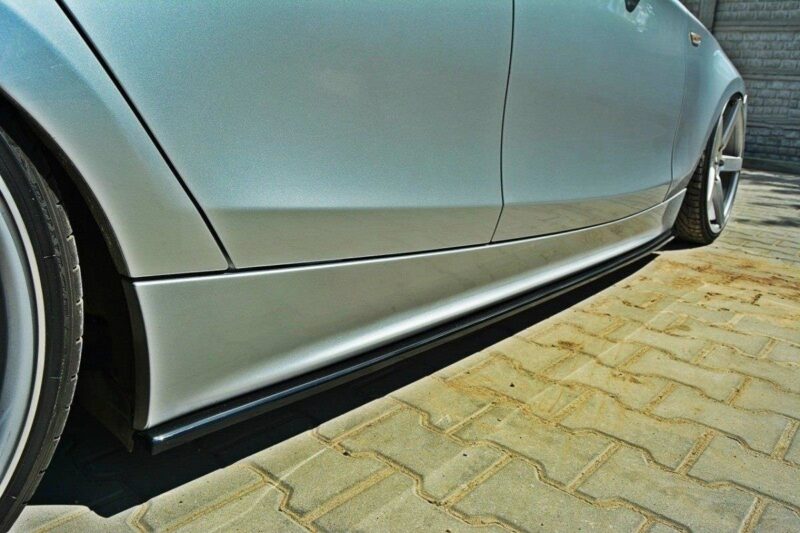 Maxton design gloss black side skirts for bmw 1 series e87