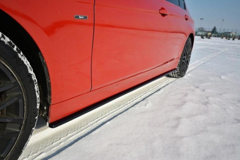 Maxton design gloss black side skirts for bmw 3 series f30 f31
