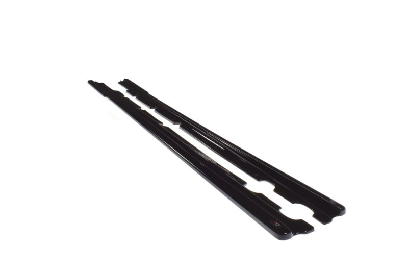 Maxton design gloss black side skirts for bmw 6 series gran coupe f06