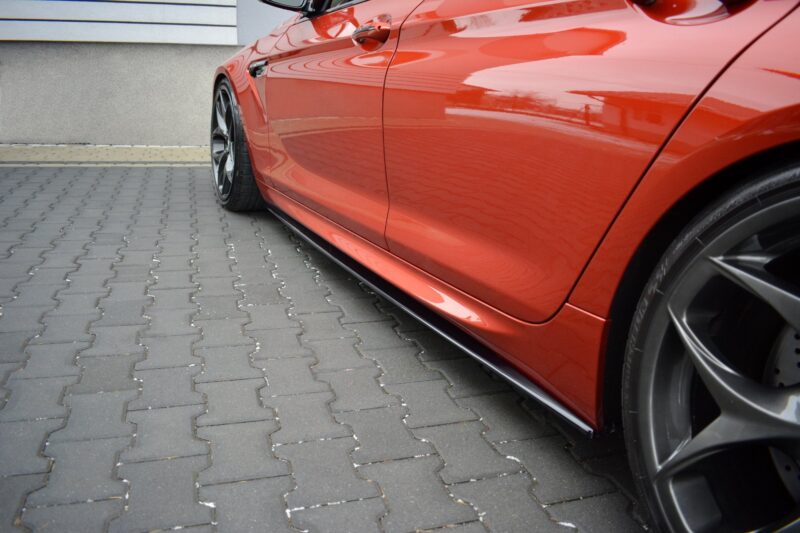 Maxton design gloss black side skirts bmw m6 gran coupe f06