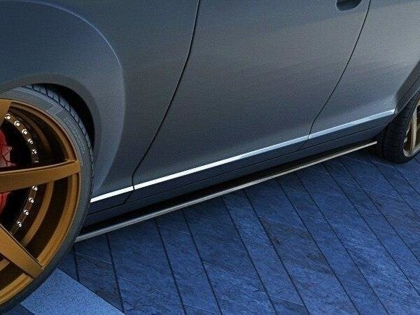 Alternative view of Maxton Design Gloss Black Side Skirts for Mercedes-Benz W221 Long