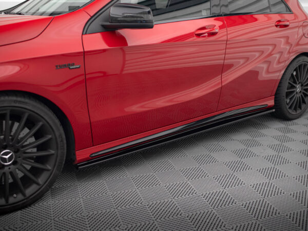 Alternative view of Maxton Design Gloss Black Side Skirts For Mercedes-Benz AMG W176 C117 LCI