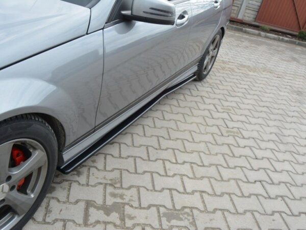 Alternative view of Maxton Design Gloss Black Side Skirts For Mercedes-Benz AMG W204 S204