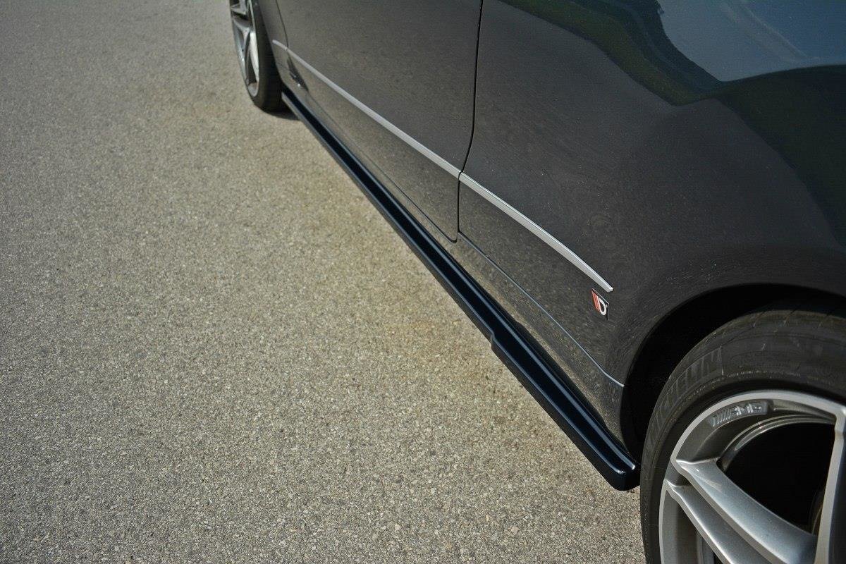 Maxton design gloss black side skirts for mercedes-benz c207 a207 lci - image 4