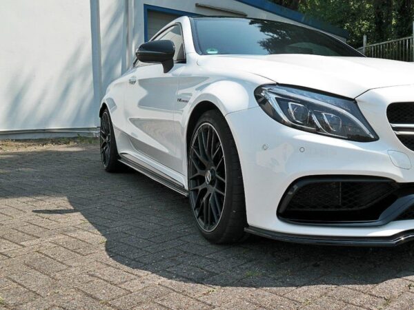 Alternative view of Maxton Design Gloss Black Side Skirts For Mercedes-Benz AMG C63 C205