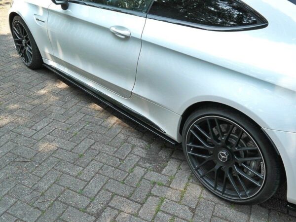 Pol po side skirts diffusers mercedes c class c205 63amg coupe 5556 4