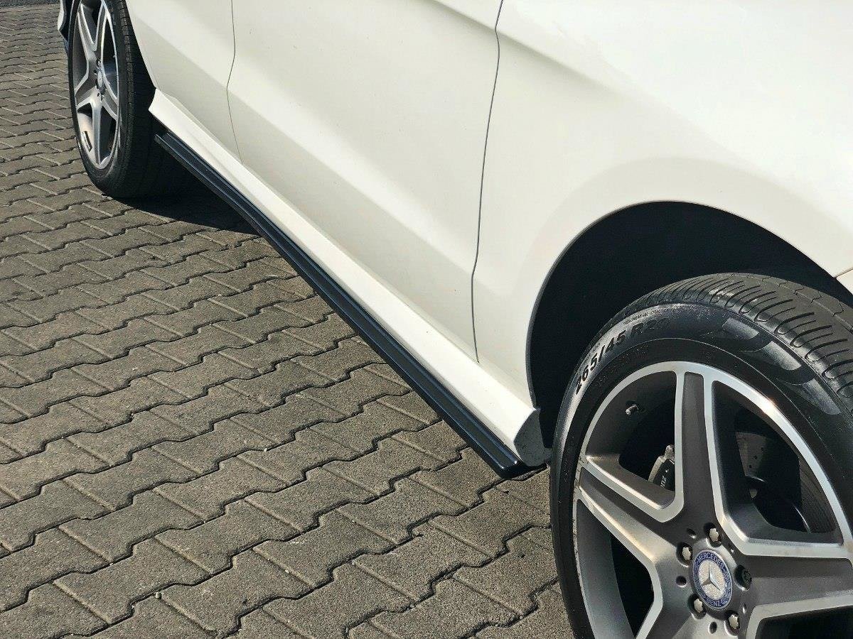 Maxton design gloss black side skirts for mercedes-benz amg w166 - image 3