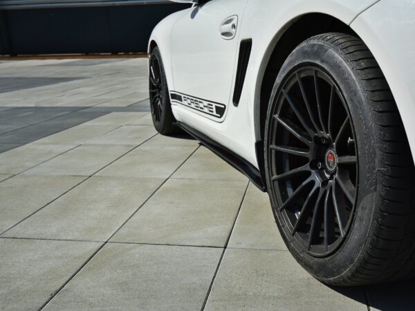 Alternative view of Maxton Design Gloss Black Side Skirts For Porsche Cayman S 987C