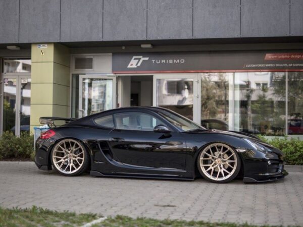Alternative view of Maxton Design Gloss Black Side Skirts For Porsche Cayman MK2 981C