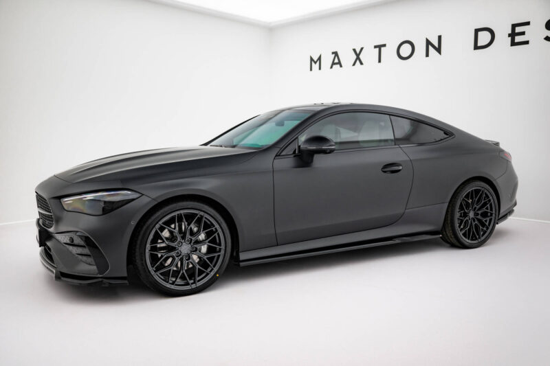 Maxton design gloss black bodykit for mercedes-benz amg c236