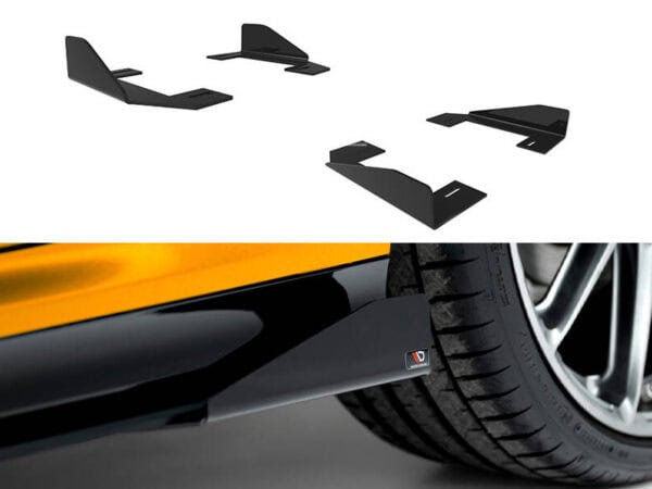 Alternative view of Maxton Design Street Pro Matte Black Side Flaps For BMW 1 Series F70 M Sport