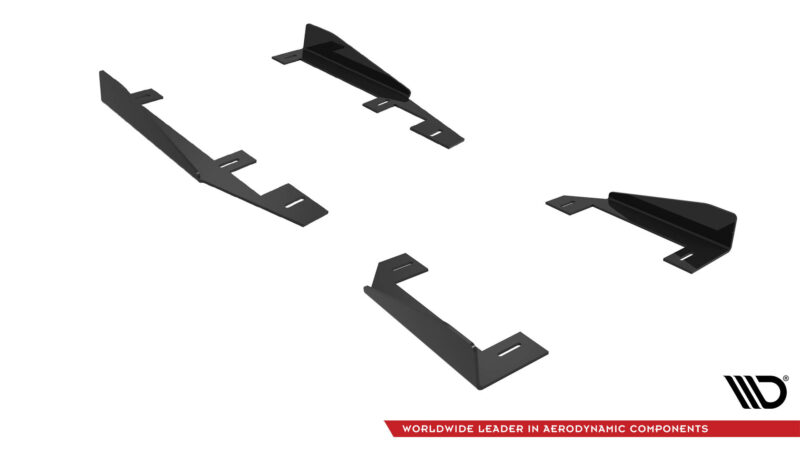 Maxton design matte black side flaps for bmw 2 series g42