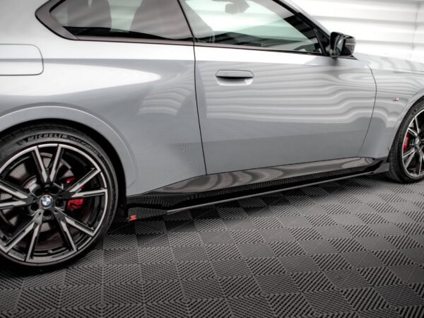 Alternative view of Maxton Design Matte Black Side Flaps For BMW 2 Series G42 M240i M Sport