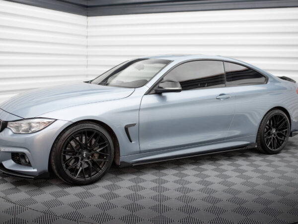 Alternative view of Maxton Design Matte Black Side Flaps For BMW 4 Series F32 F36 F33 M Sport