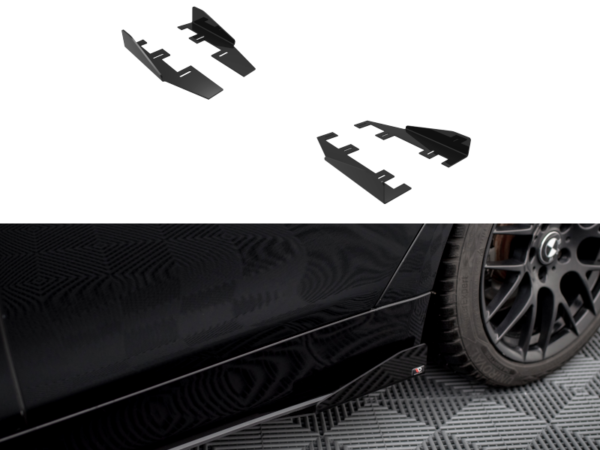 Alternative view of Maxton Design Gloss Black Side Flaps For BMW 4 Series F36