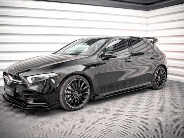 Alternative view of Maxton Design Gloss Black Side Flaps For Mercedes-Benz AMG A35 W177