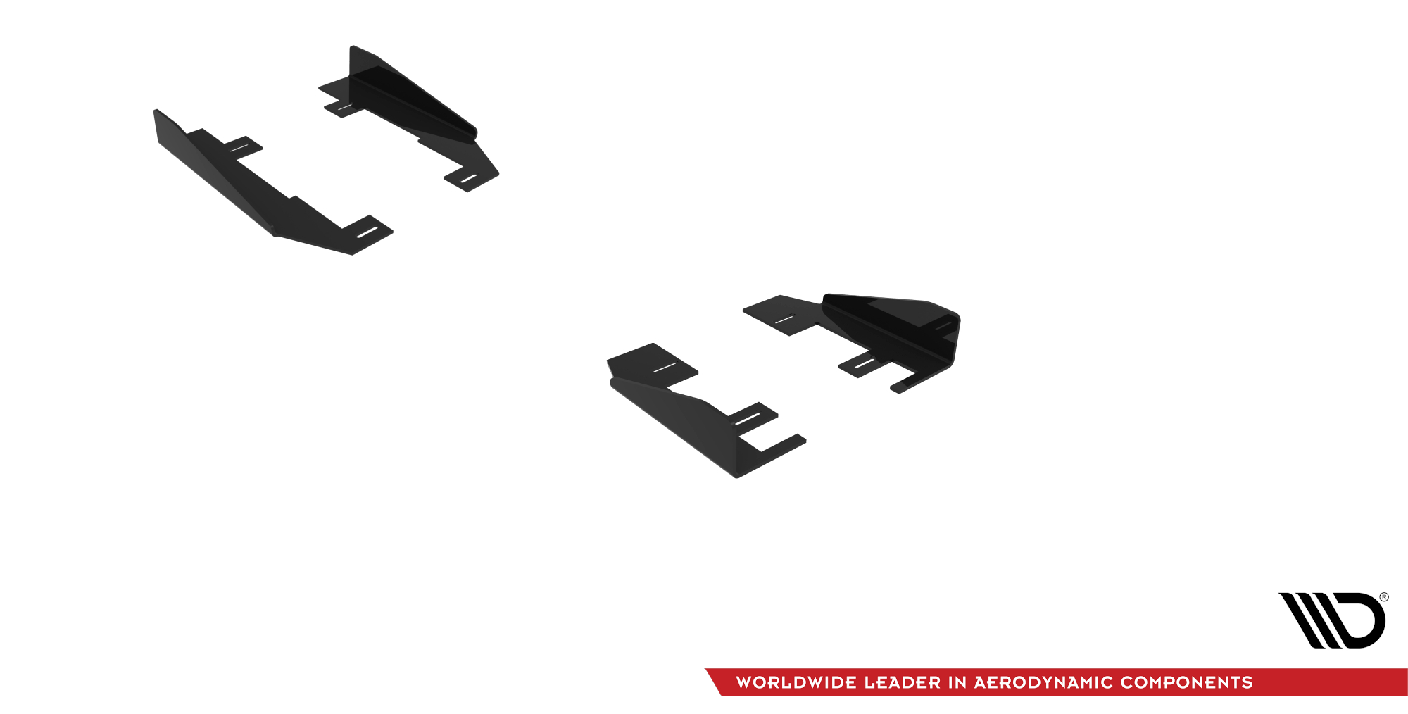 Maxton design gloss black side flaps for mercedes-benz amg c63 w205 lci - image 4