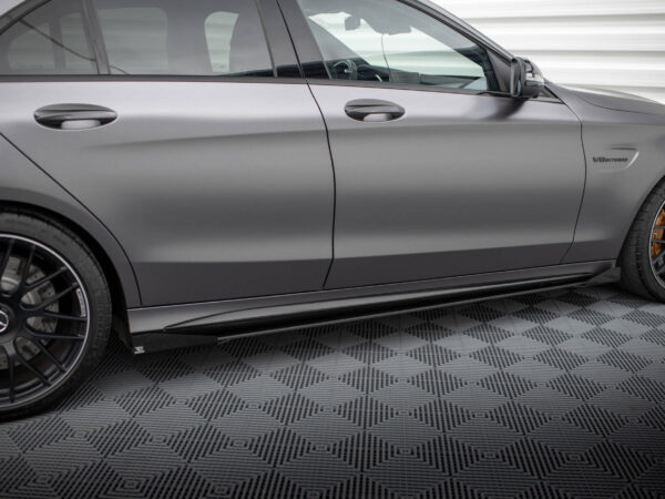 Alternative view of Maxton Design Gloss Black Side Flaps for Mercedes-Benz AMG C63 W205 LCI