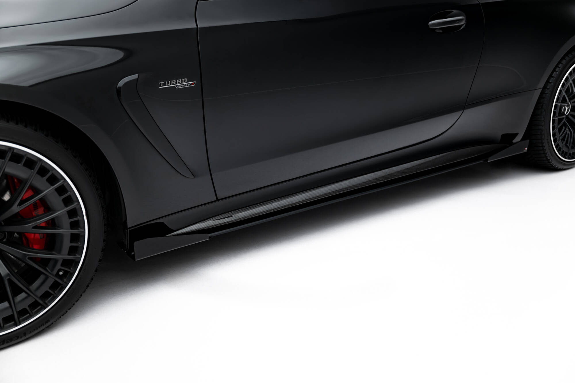 Maxton design gloss black side flaps for mercedes-benz amg cle53 c236 - image 4