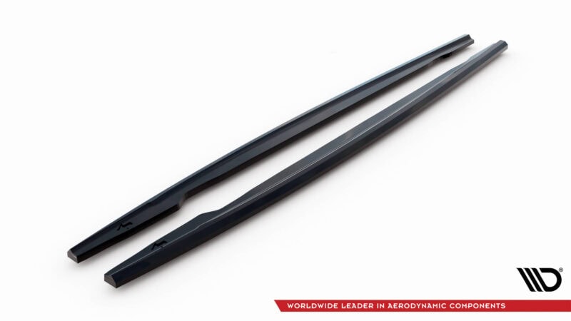 Maxton design gloss black side skirts for bmw 1 series m sport e82