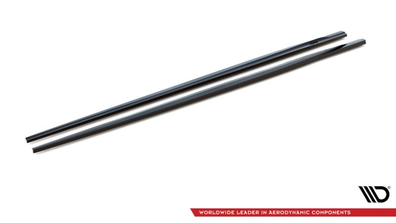 Maxton design gloss black side skirts for bmw 2 series f22 m sport