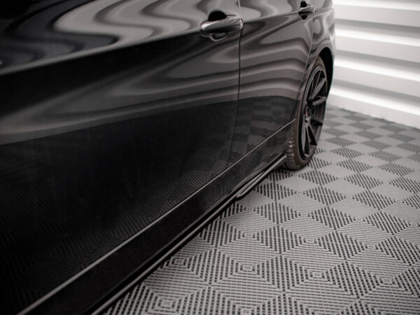 Alternative view of Maxton Design Gloss Black Side Skirts For BMW 3 Series E90 E91