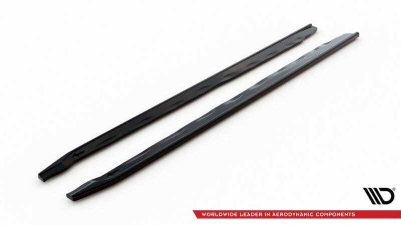 Maxton design gloss black side skirts extensions for bmw f40 m135i m performance - image 5