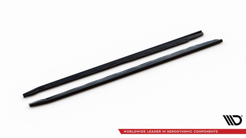 Maxton design gloss black side skirts extensions for bmw f40 m135i m performance - image 6