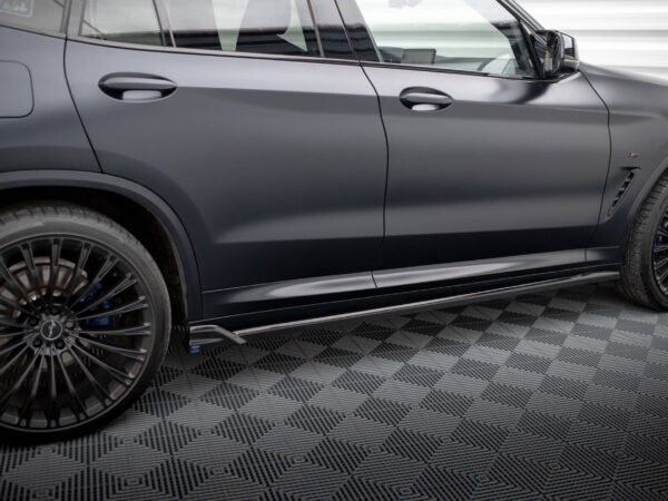 Alternative view of Maxton Design Gloss Black Side Skirts For BMW X3 G01 M Sport LCI