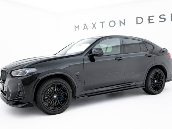 Alternative view of Maxton Design Gloss Black Side Skirts For BMW X4 G02 M Sport LCI