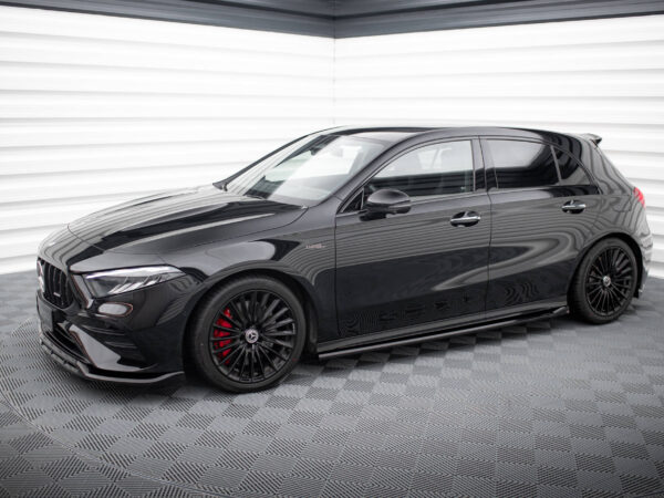 Alternative view of Maxton Design Gloss Black Side Skirts For Mercedes-Benz AMG A35 W177 LCI