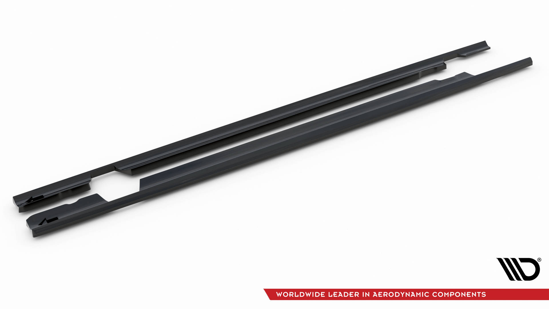 Maxton design gloss black side skirts for mercedes-benz amg c63 w205 lci - image 5
