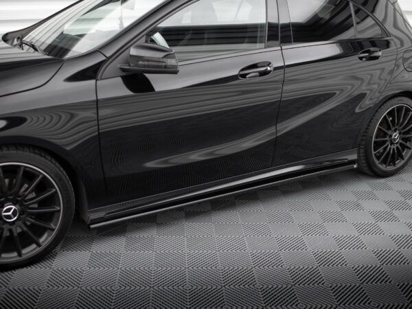 Pol po side skirts diffusers mercedes benz a amg line w176 facelif 18989 4