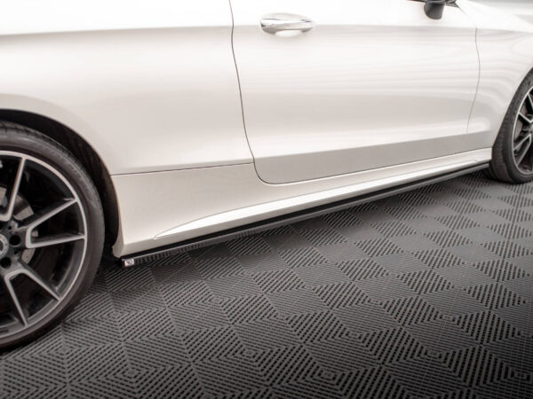 Alternative view of Maxton Design Gloss Black Side Skirts for Mercedes-Benz AMG C205 LCI
