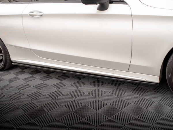 Pol po side skirts diffusers mercedes benz c coupe amg line c205 facelift 18097 3