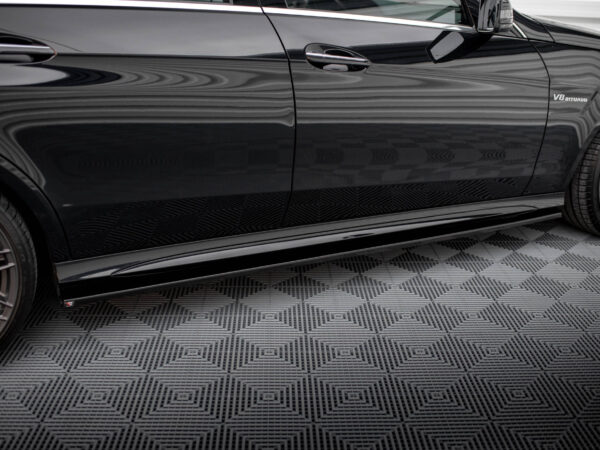 Alternative view of Maxton Design Gloss Black Side Skirts For Mercedes-Benz AMG E63 W212 LCI
